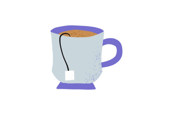 Cafe Element Tea Cup Vector Graphics