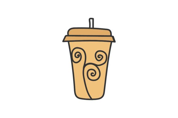 Coffee Cup Outline Graphics and Illustrations