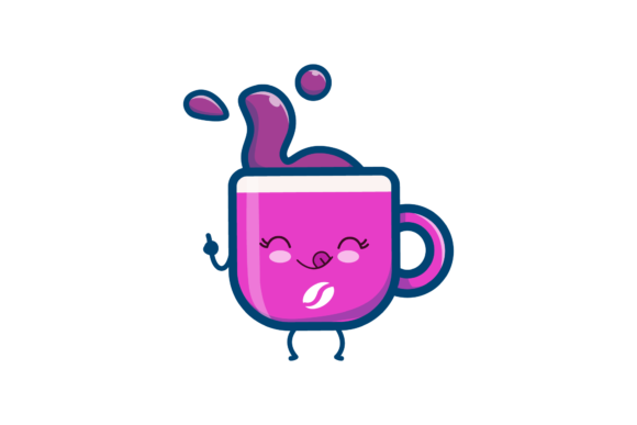 Coffee Latte Cup Kawaii