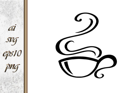 Coffee or Tea Cup Doodle Hand Drawn Graphics