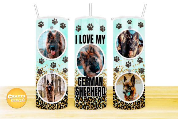 Graphics for Crafts: Skinny Tumbler Dog Frame Sublimation