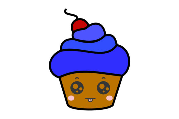 Kawaii Cup Cakes Graphics & Crafts