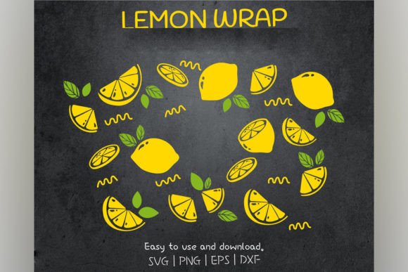 Lemon Fruit Venti Cold Cup 24 Oz. Graphics & Crafts
