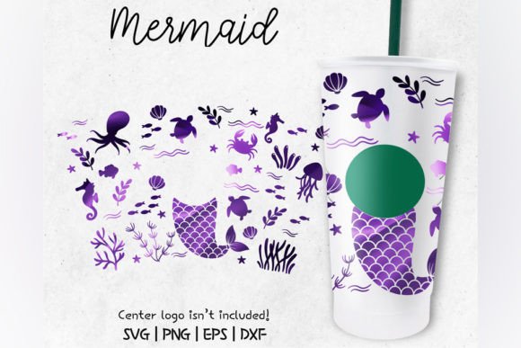 Mermaid Sea Beach Venti Cold Cup 24 Oz