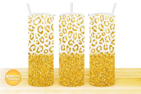 Skinny Tumbler Sublimation Gold Glitter: Graphics & Crafts
