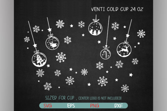 Snowball Globe, Venti Cold Cup 24 Oz