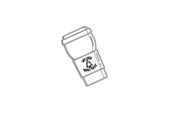 Tumbler Icon Style Outline Graphics