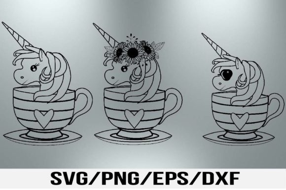 Unicorn in a Cup: Graphic Templates for Creative Publishing